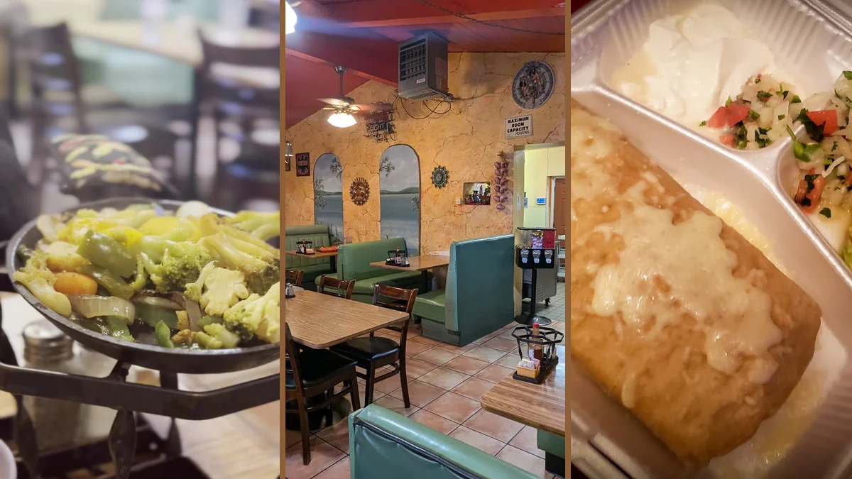 A cozy restaurant interior with seating