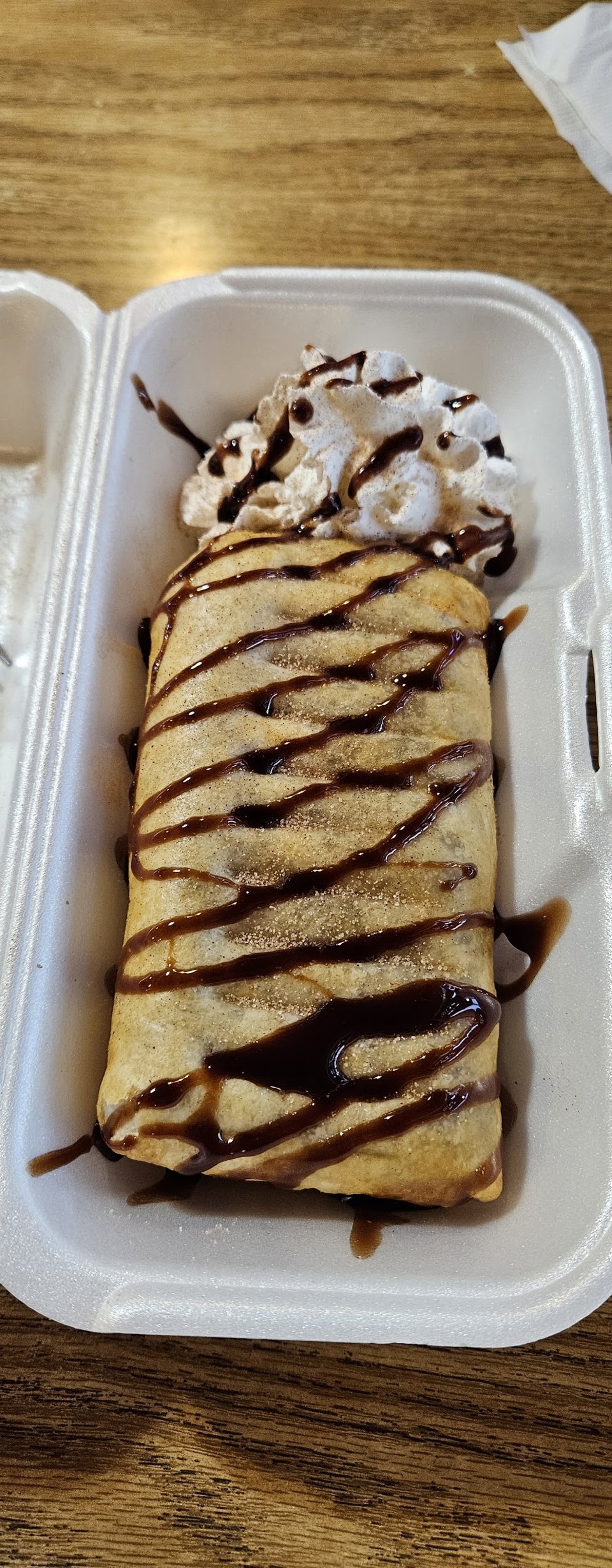 Printed menu with lunch and dinner options